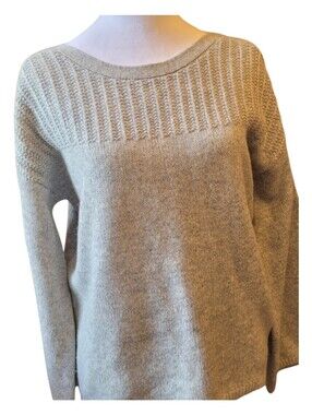 Cynthia Rowley Neutral Crewneck Sweater in Oatmeal